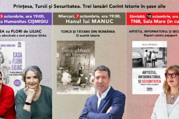 Prințesa, Turcii și Securitatea. Trei noutăți Corint Istorie se lansează în șase zile